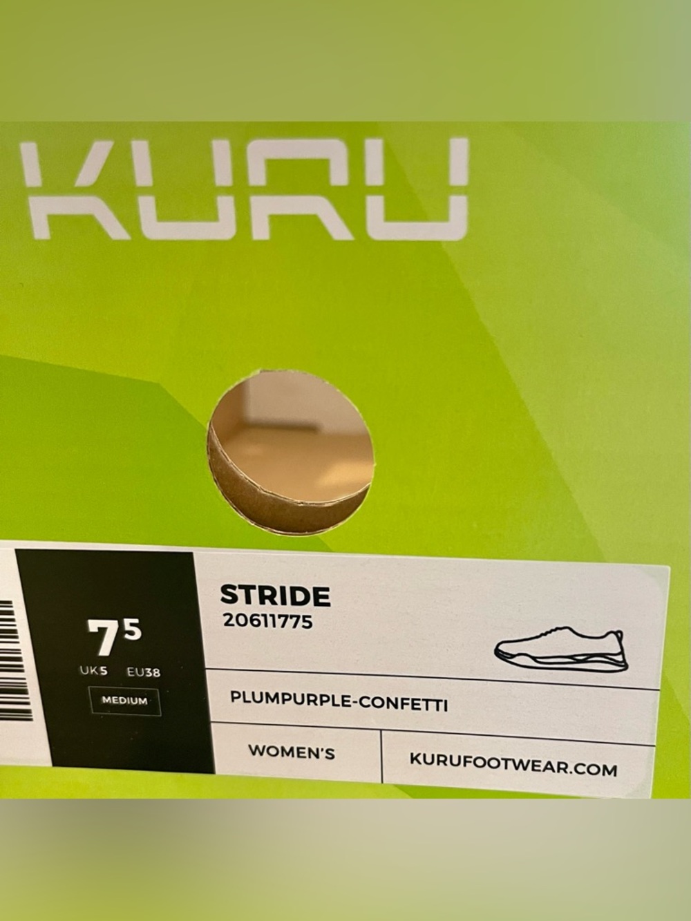 KURU STRIDE NOVA KNIT KURUCLOUD FOAM SLIP ON WOMENS SIZE 7.5 PURPLE CONFETTI - Picture 9 of 17
